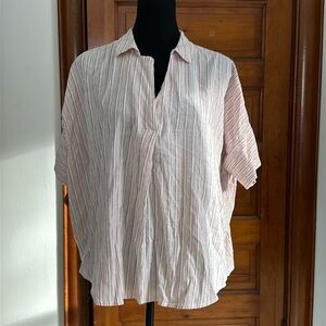 Madewell Cotton Short Sleeve Shirt size XL